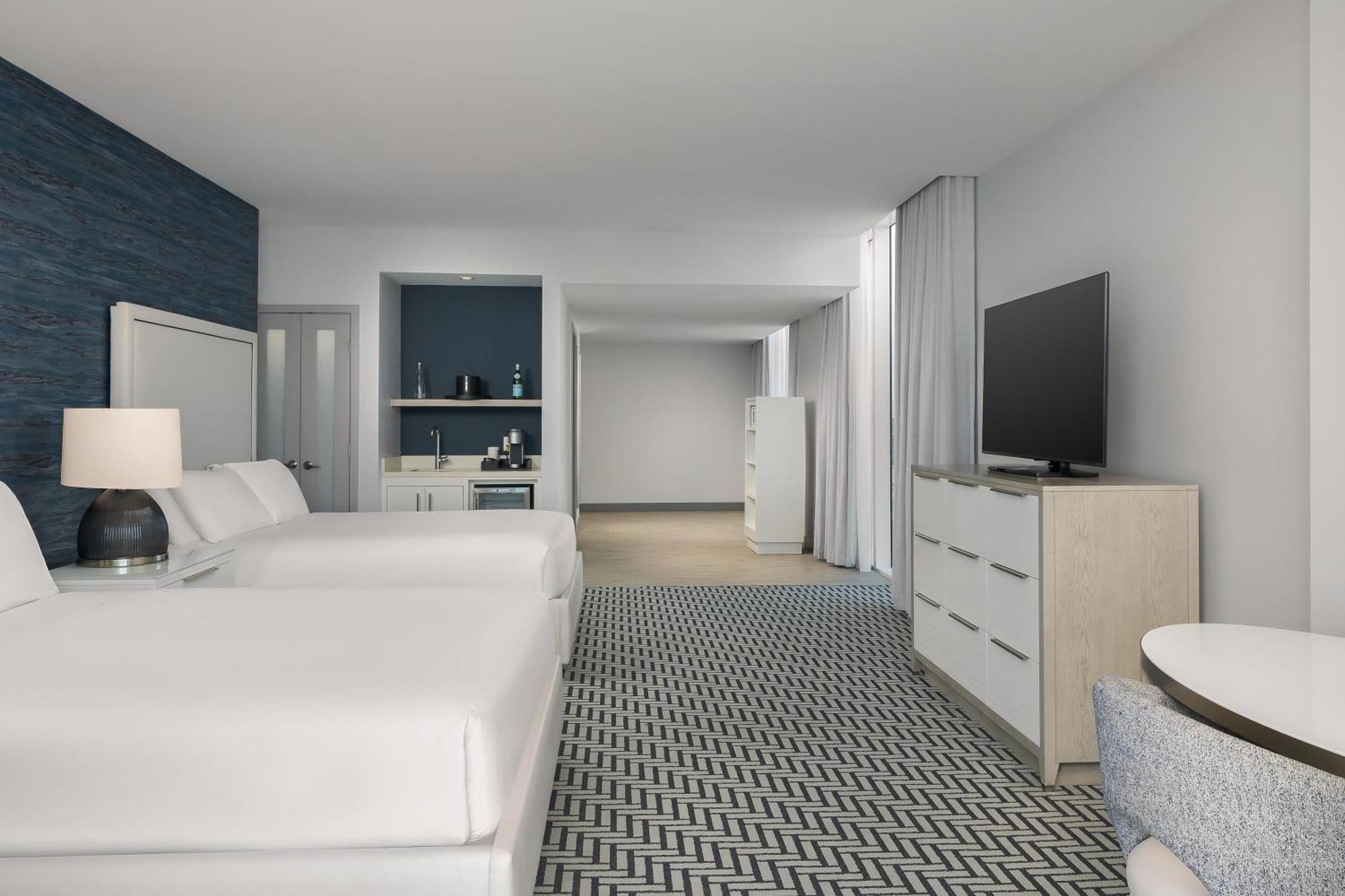 Premium Queen Room with Two Queen Beds and Balcony - Oceanfront